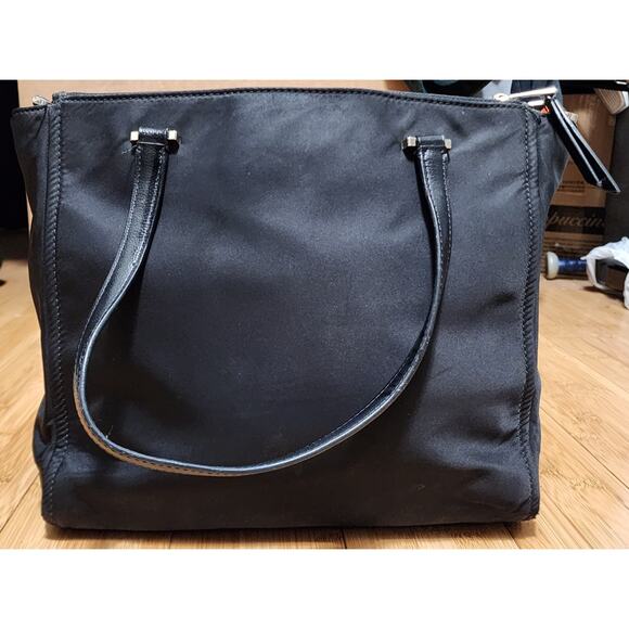 Kate Spade New York Dawn Tote Bag Medium Black Purse Magnetic Snap Zipper Logo - Picture 2 of 16